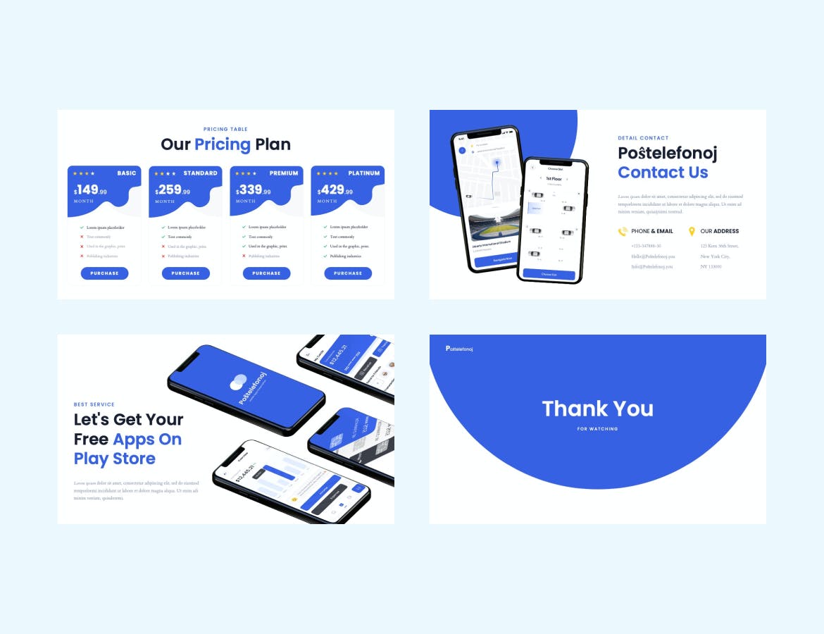 移动应用介绍PPT模版 (PPT,PDF)