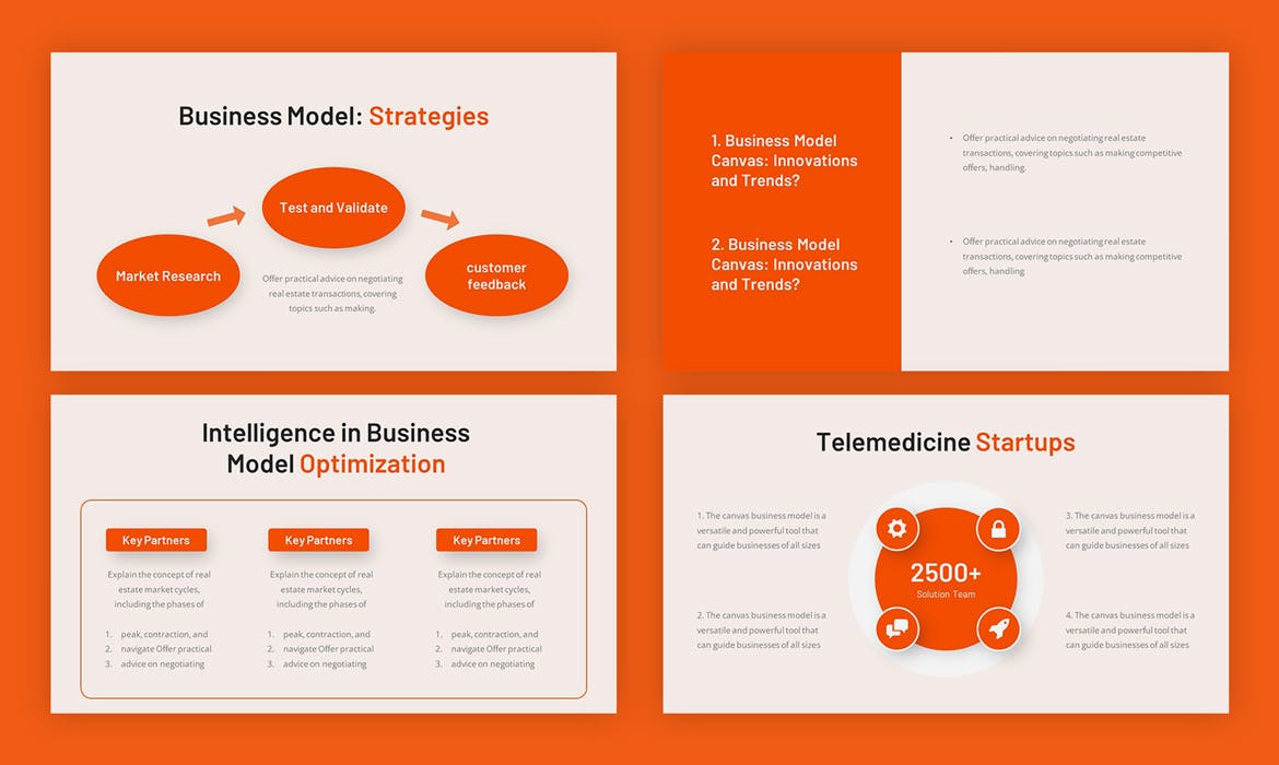 商业模式画布PPT模版 (PPTX)