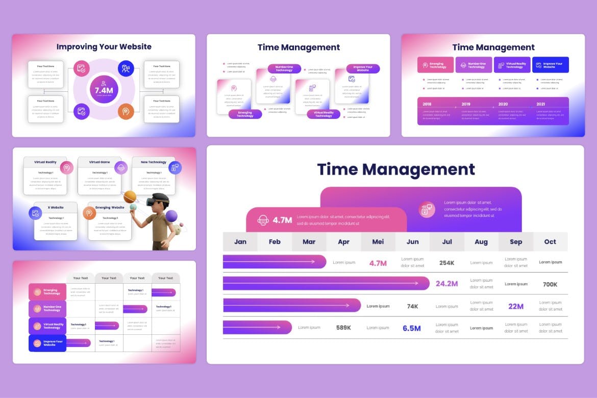技术管理 – PPT模版 (PPTX)