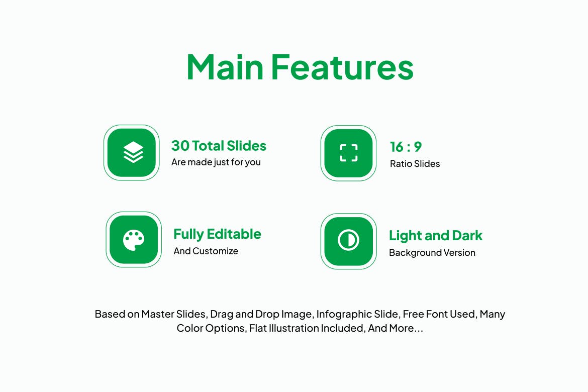 时尚的设计和直观的布局PPT模版 (PPTX)