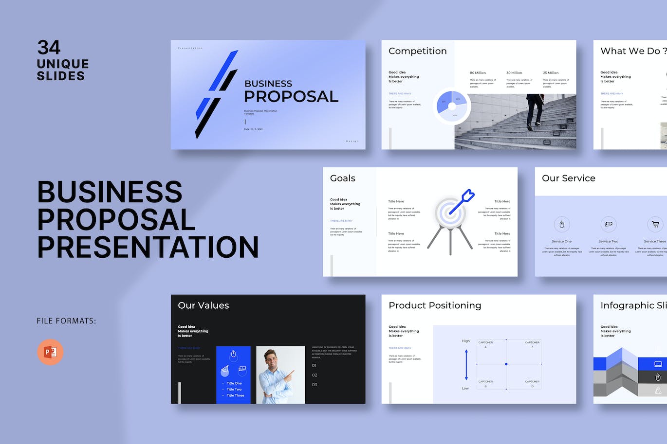 商业提案演示模板PPT模版 (PPTX)