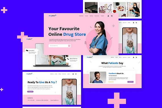 药店PPT模版 (PPT,PPTX)