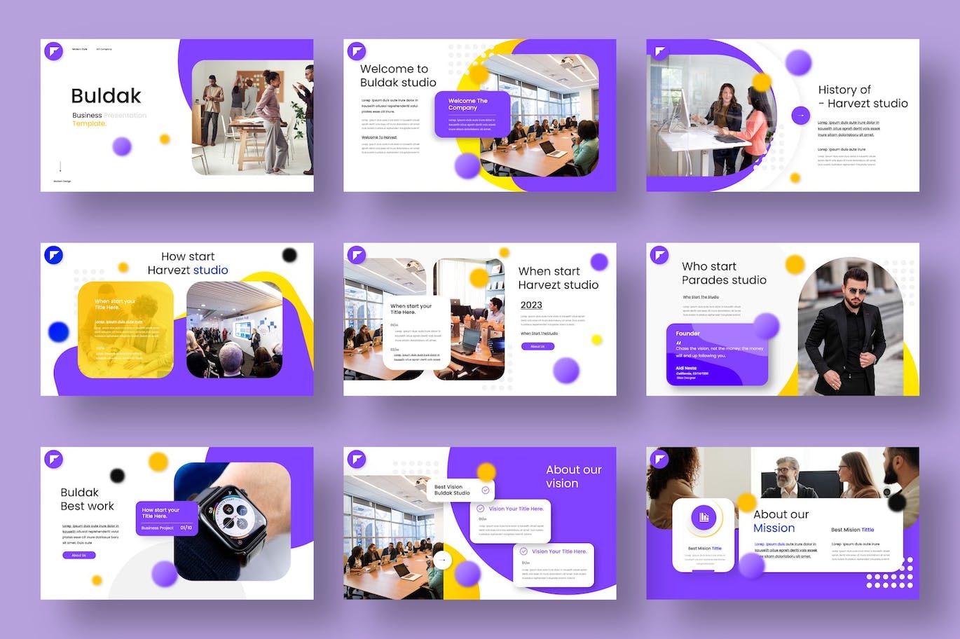 商业宣传材料PPT模版 (PPTX)