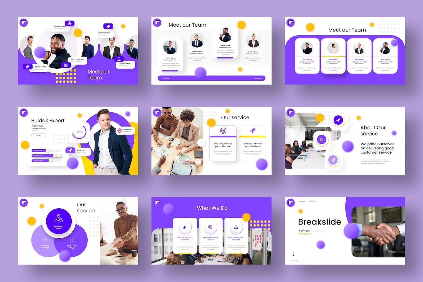 商业宣传材料PPT模版 (PPTX)