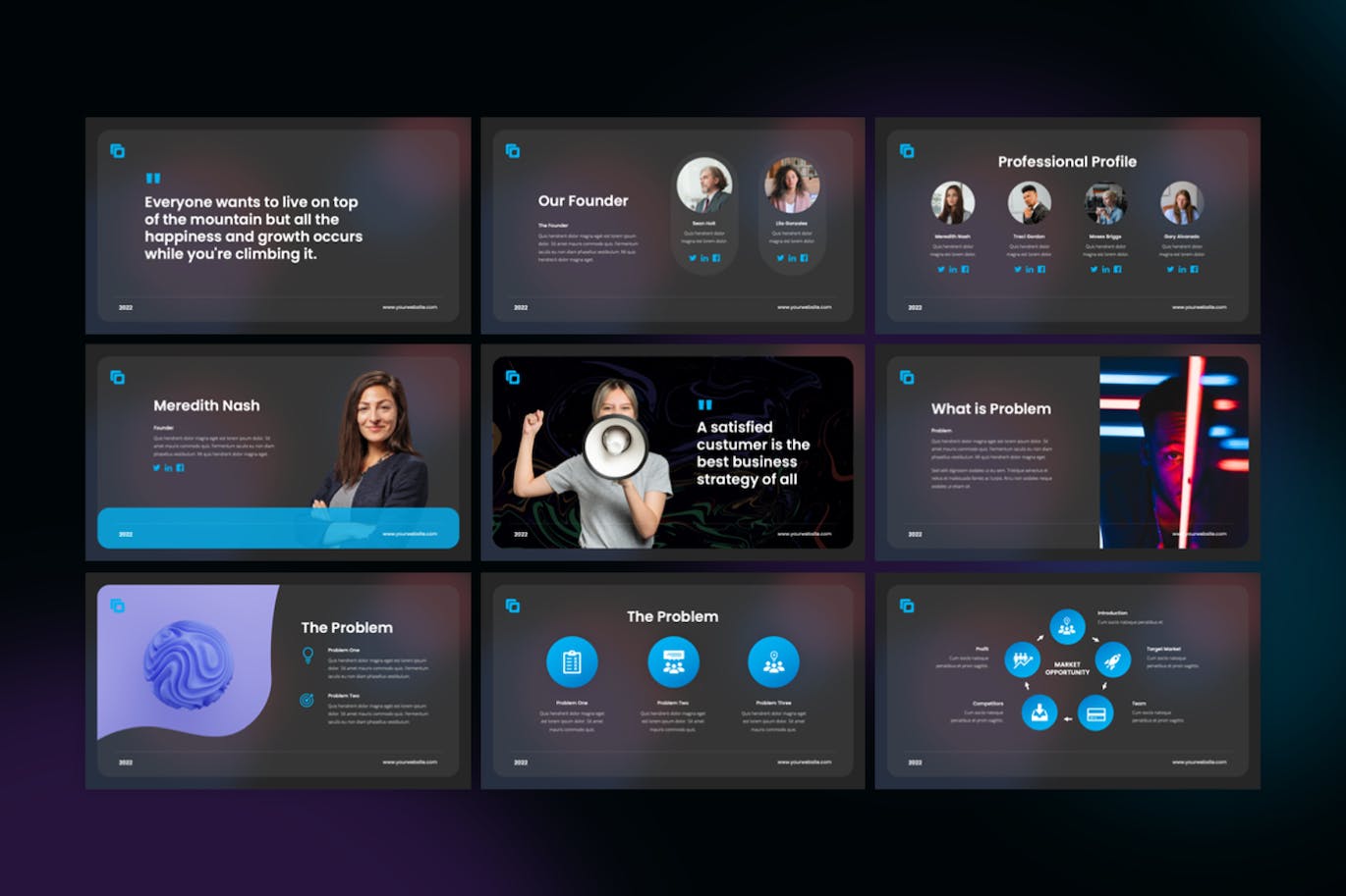 项目启动PPT模版 (PPTX)