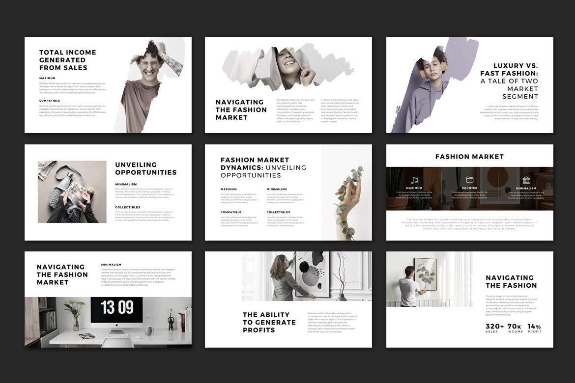 清新的画笔PPT模版 (PPTX)