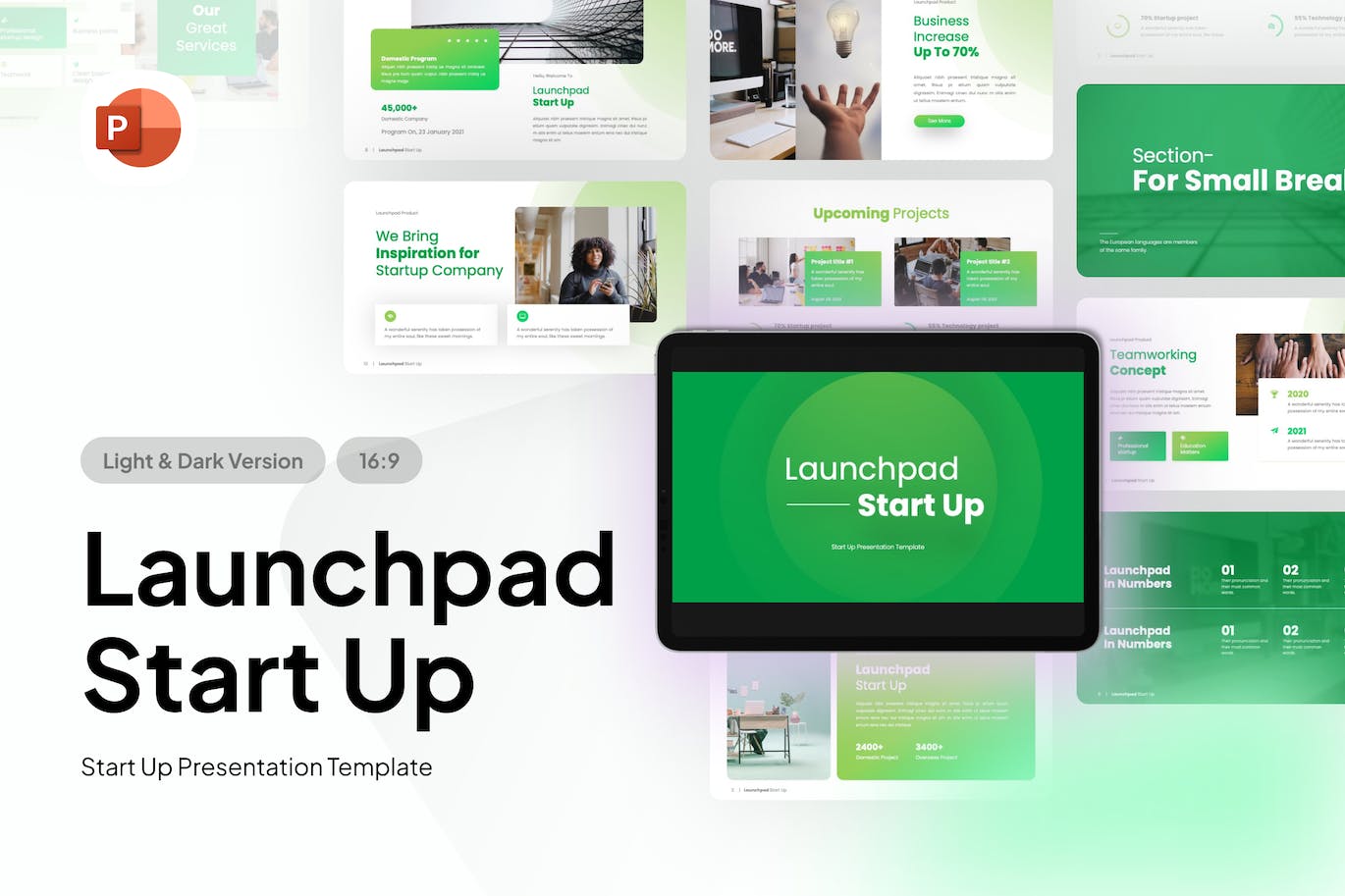 时尚的设计和直观的布局PPT模版 (PPTX)