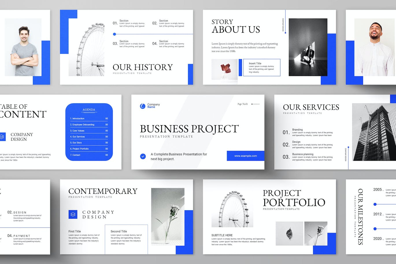 商业项目 PPT模版 (PPTX)