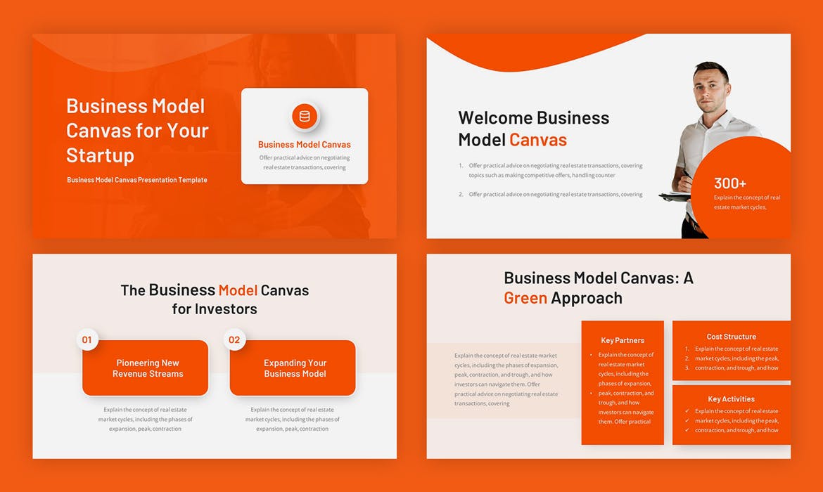 商业模式画布PPT模版 (PPTX)