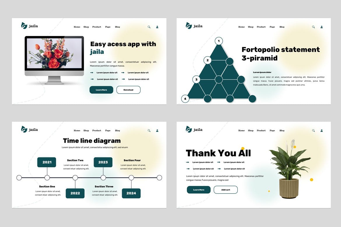 花店和花园 PPT模版 (PPT,PPTX)