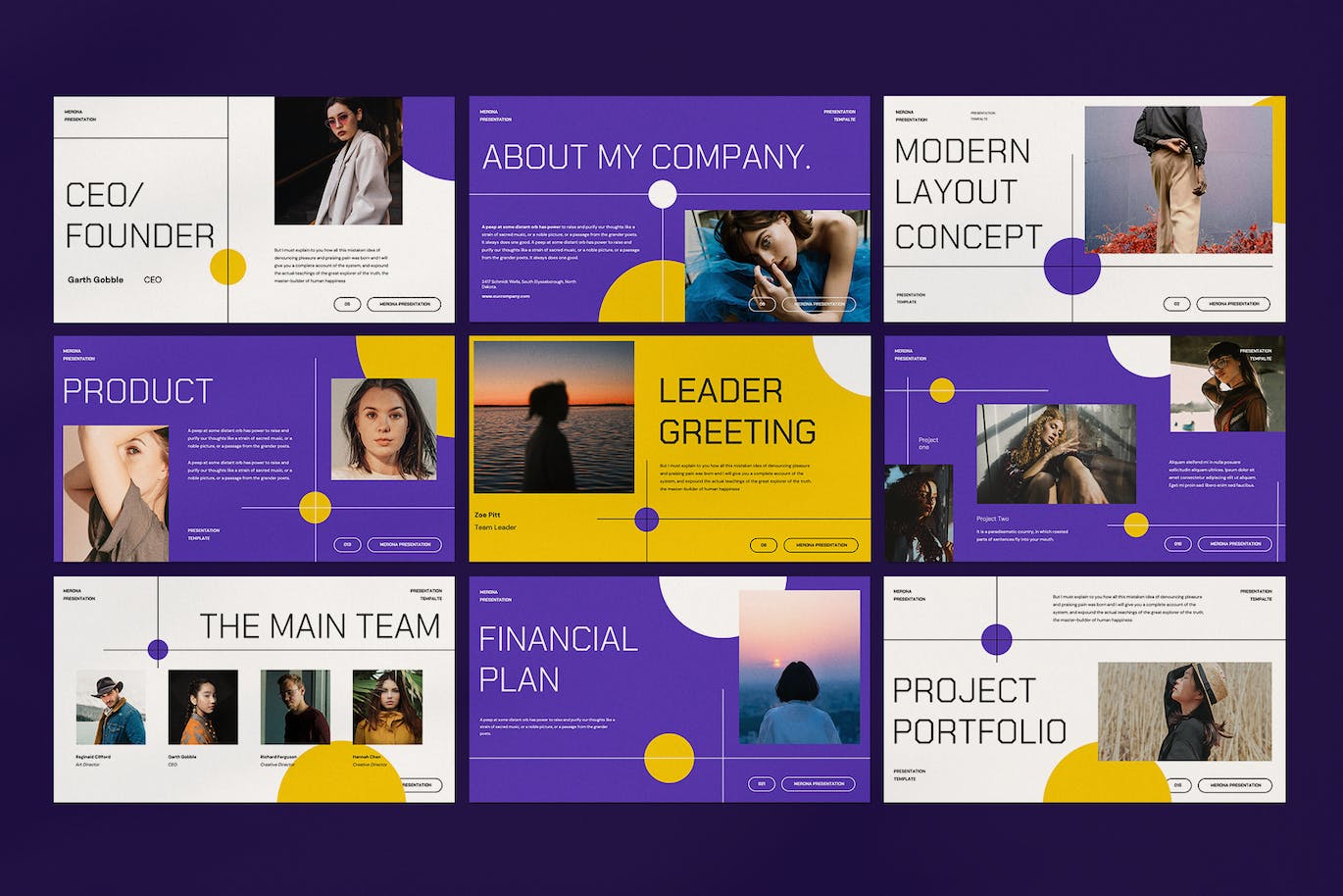 梅罗纳商业计划演示PPT模版 (PDF,PPTX)