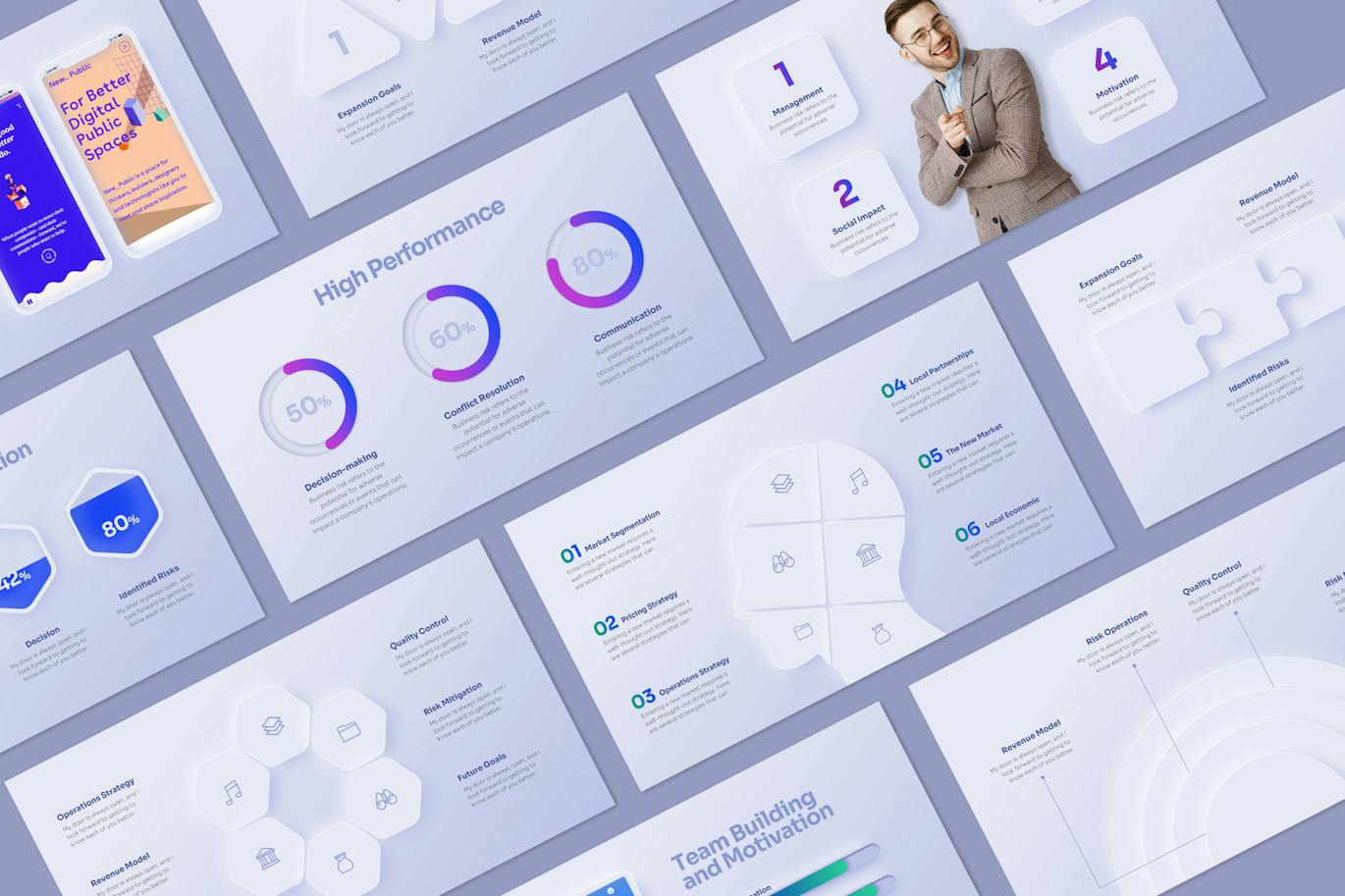 彩丰富且易于定制PPT模版 (PPTX)