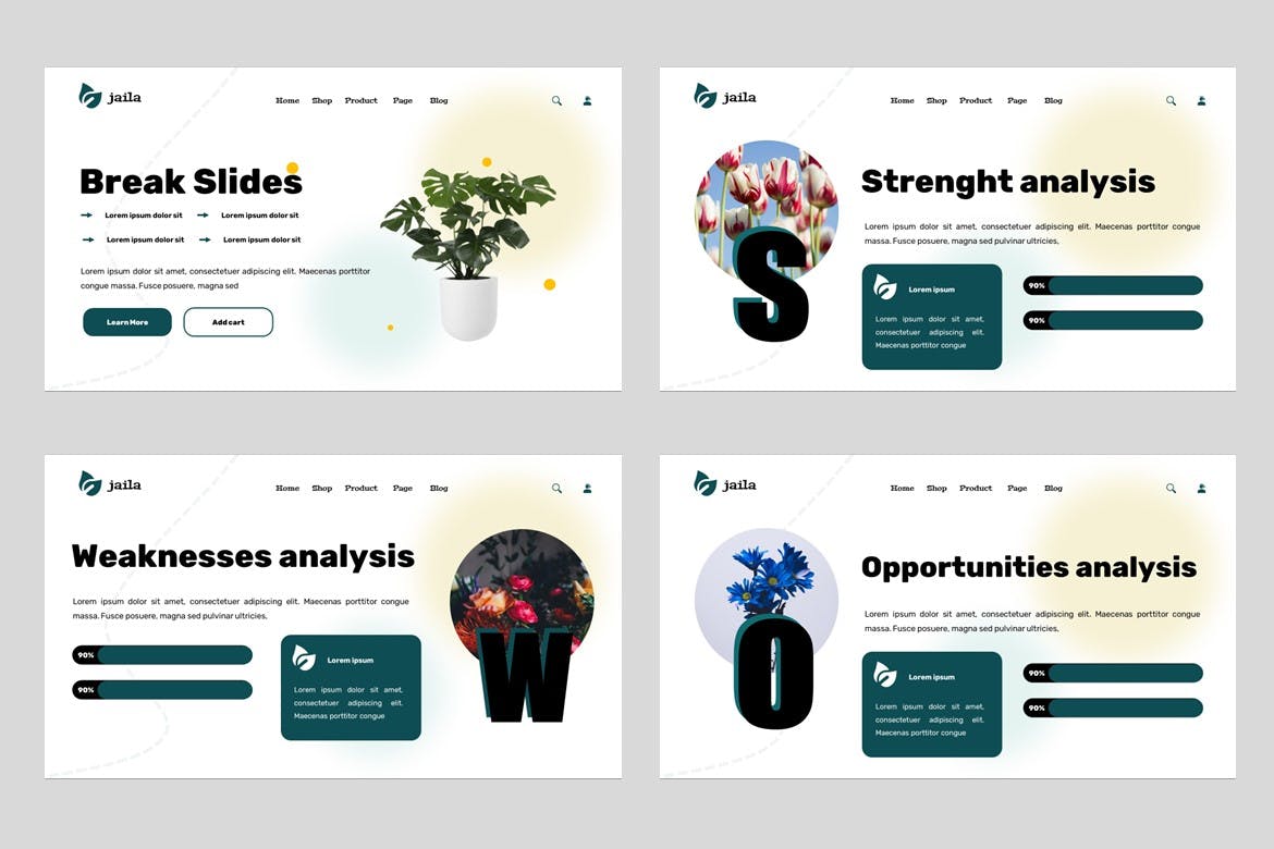 花店和花园 PPT模版 (PPT,PPTX)