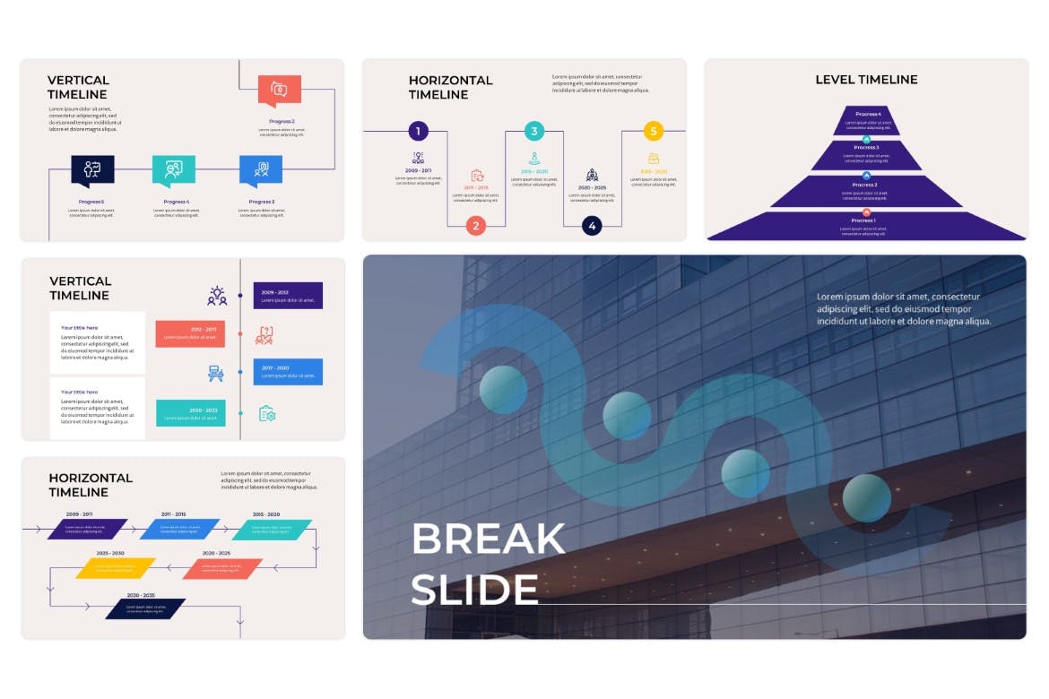 管理时间表 PPT模版 (PPTX)