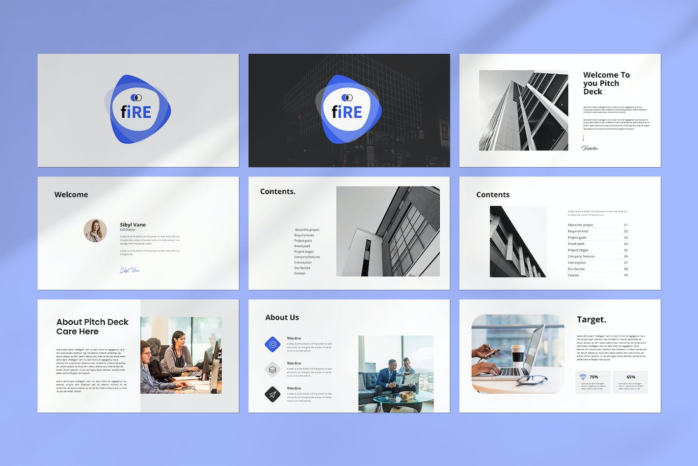 企业产品&服务展示PPT模版 (PPTX)