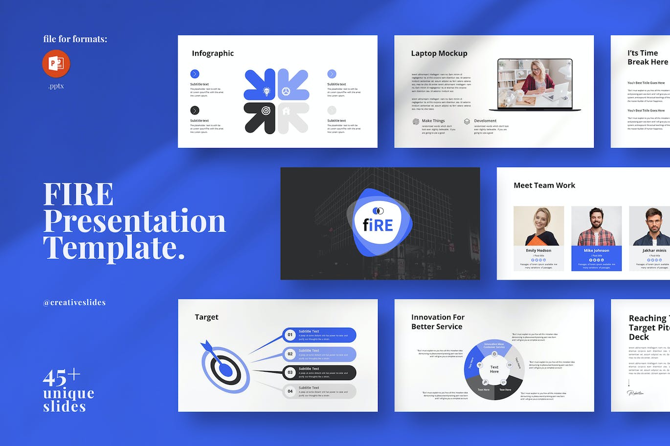 企业产品&服务展示PPT模版 (PPTX)