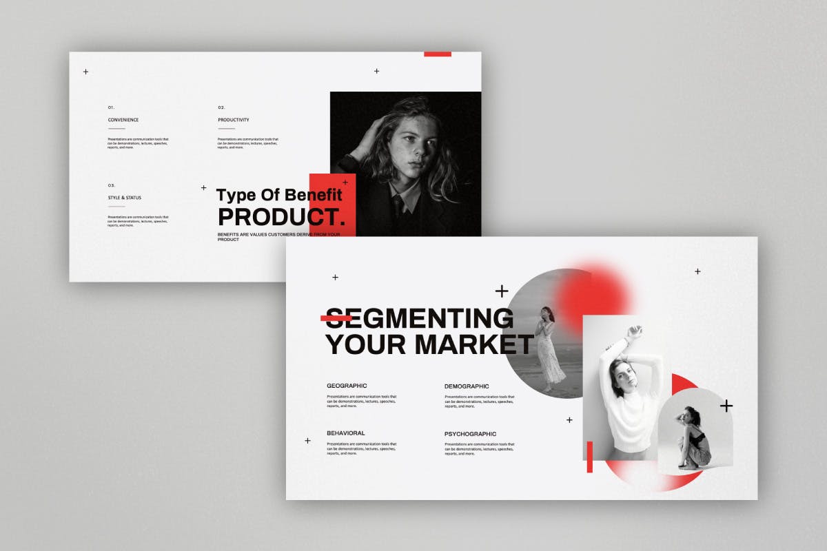 时尚简约社交媒体风格PPT幻灯片演示模板（pptx）