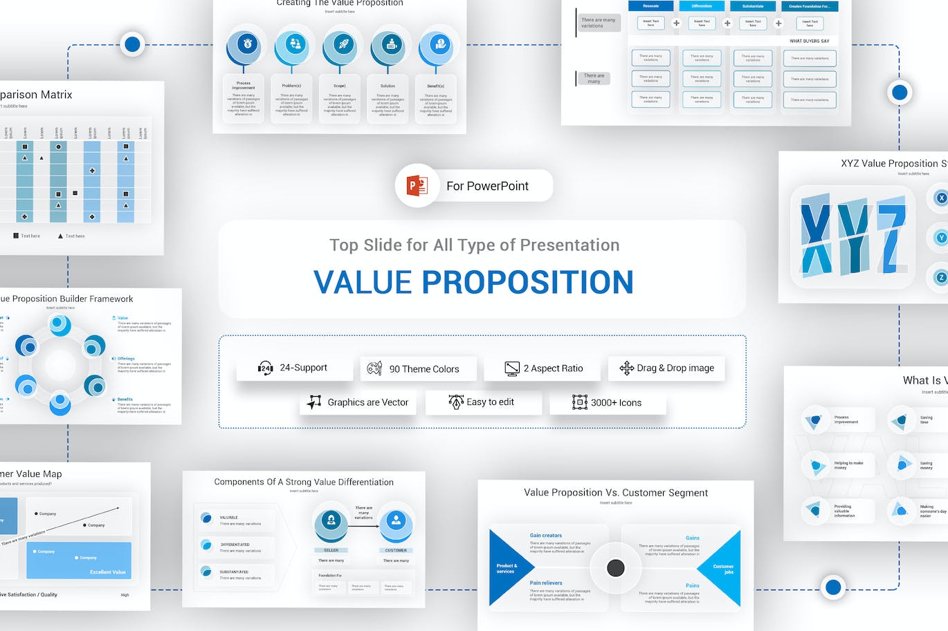 价值主张展示PPT模版 (PPTX,PDF)