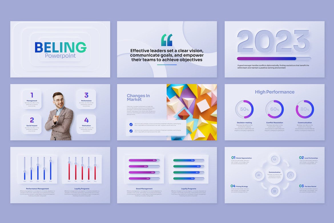 彩丰富且易于定制PPT模版 (PPTX)