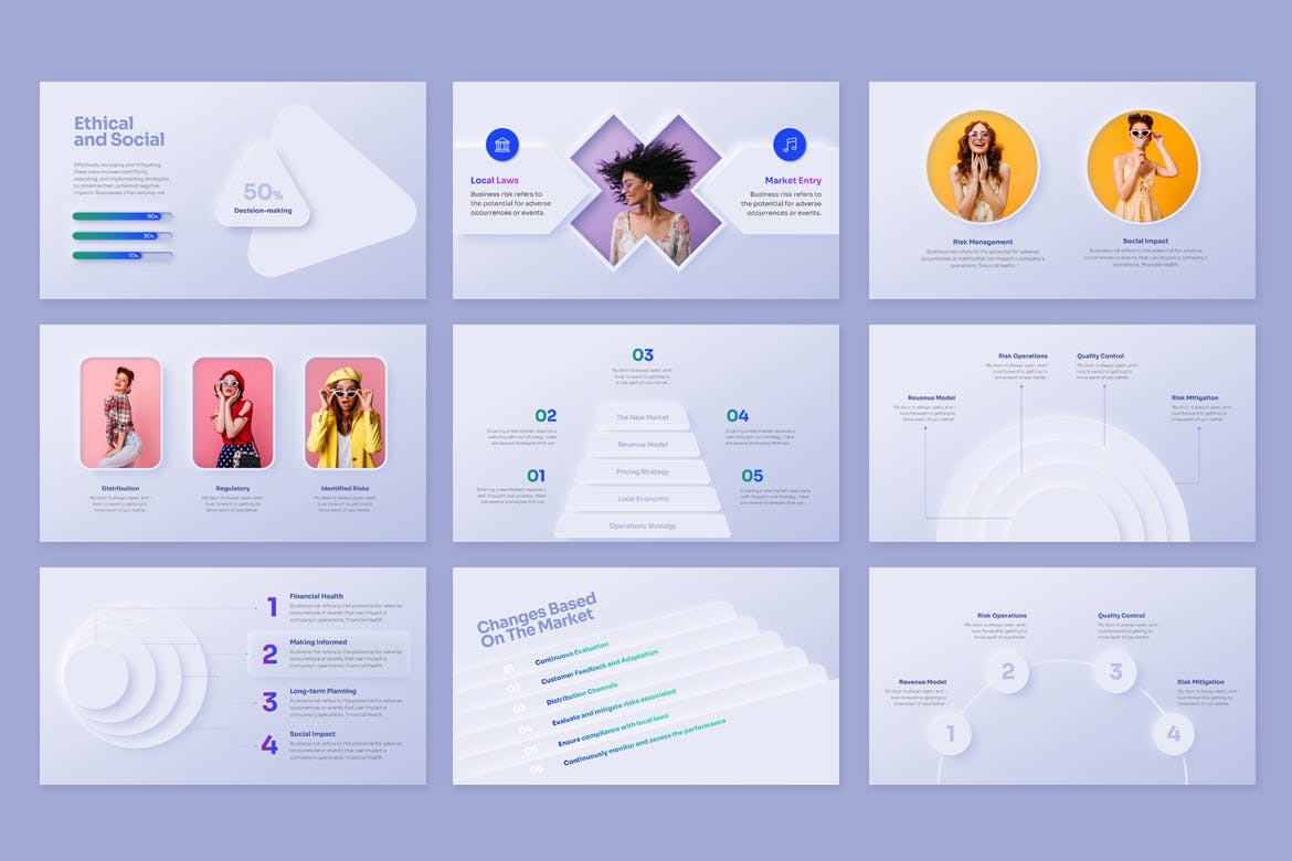 彩丰富且易于定制PPT模版 (PPTX)