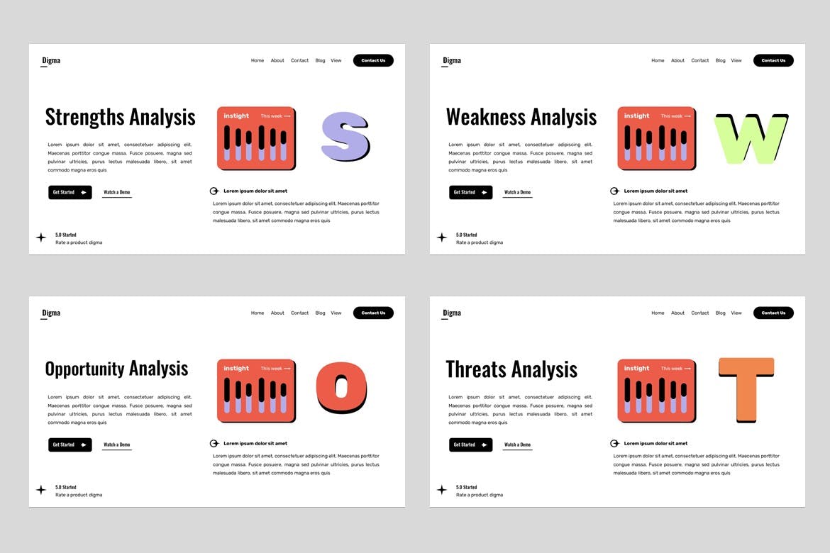 SEO 和数字营销 PPT模版 (PPT,PPTX)