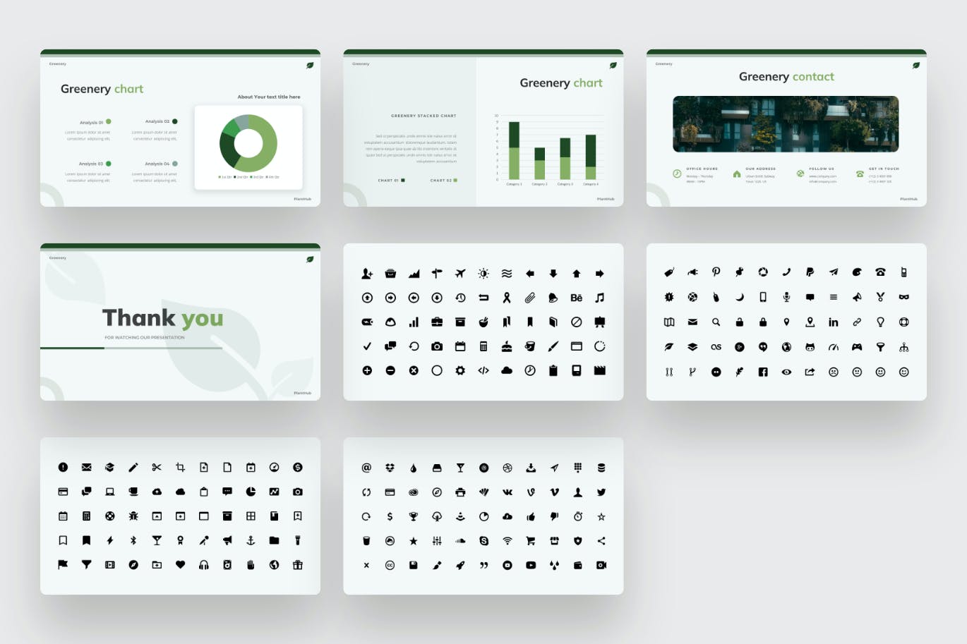 绿化 – 植物和植被 PPT模版 (PPTX)