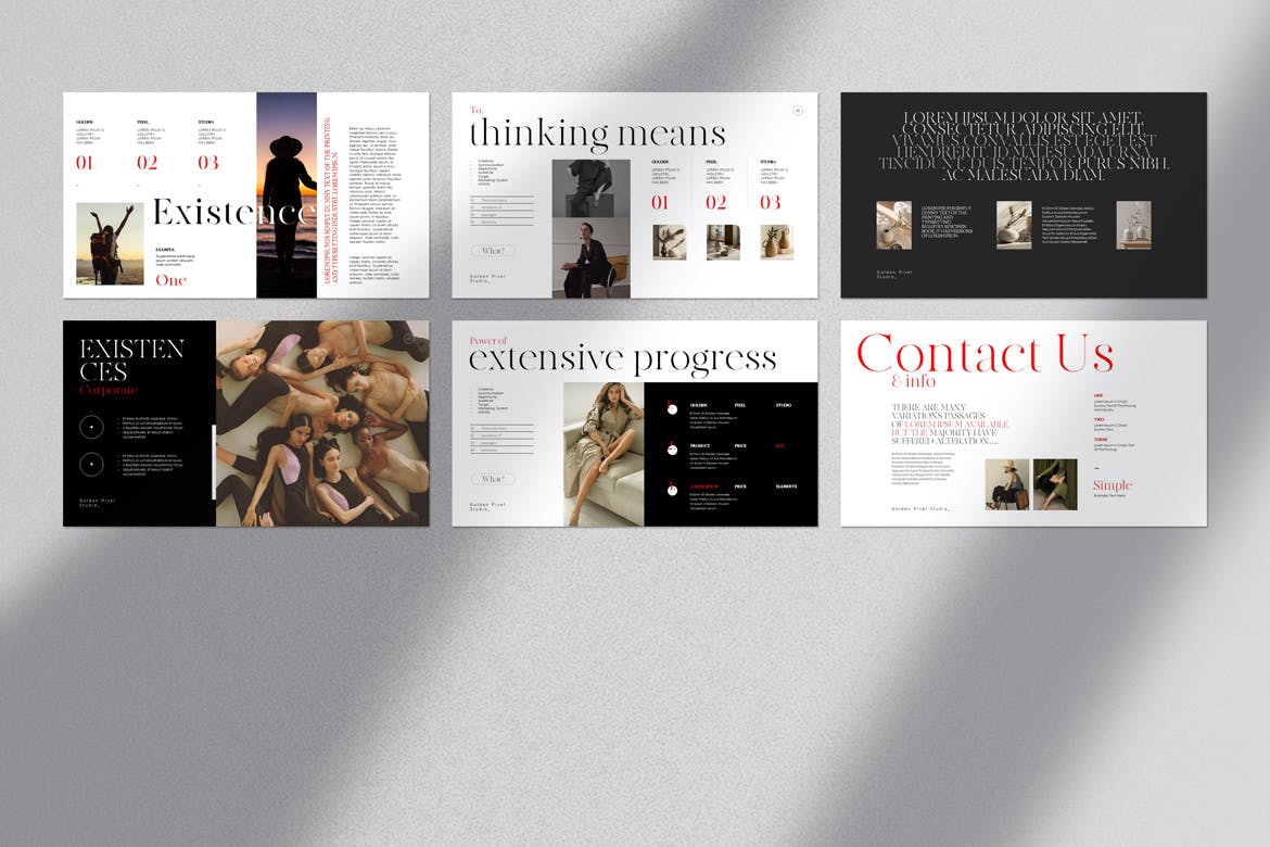 优雅时尚产品与服务介绍PPT模版 (PPTX)