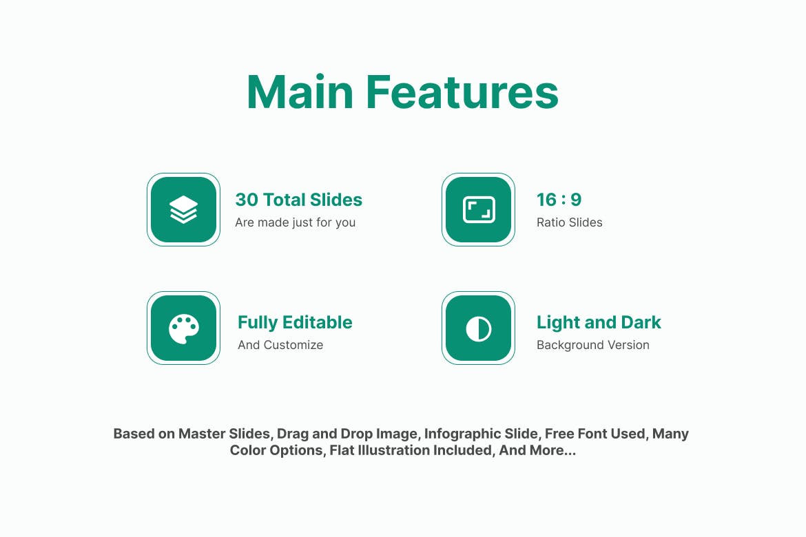 雪花圣诞节PPT模版 (PPTX)