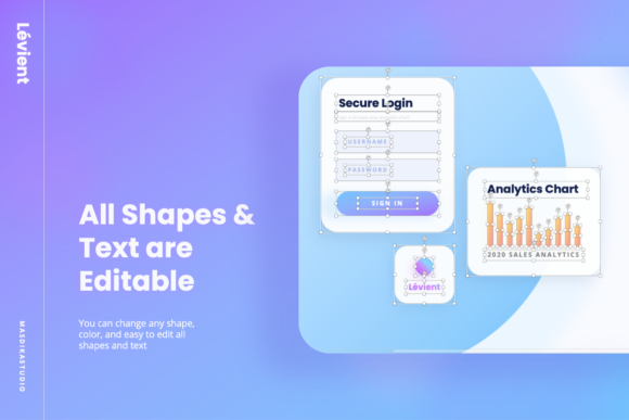 创意渐变配色ppt演示模板