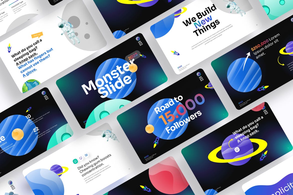 动画矢量图形PPT模版 (PPTX)