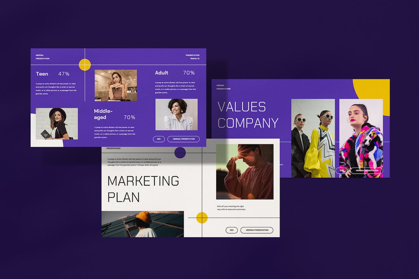 梅罗纳商业计划演示PPT模版 (PDF,PPTX)