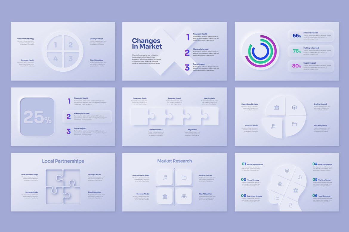 彩丰富且易于定制PPT模版 (PPTX)