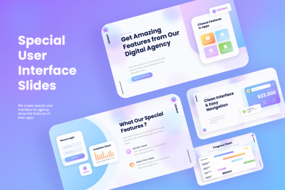 创意渐变配色ppt演示模板