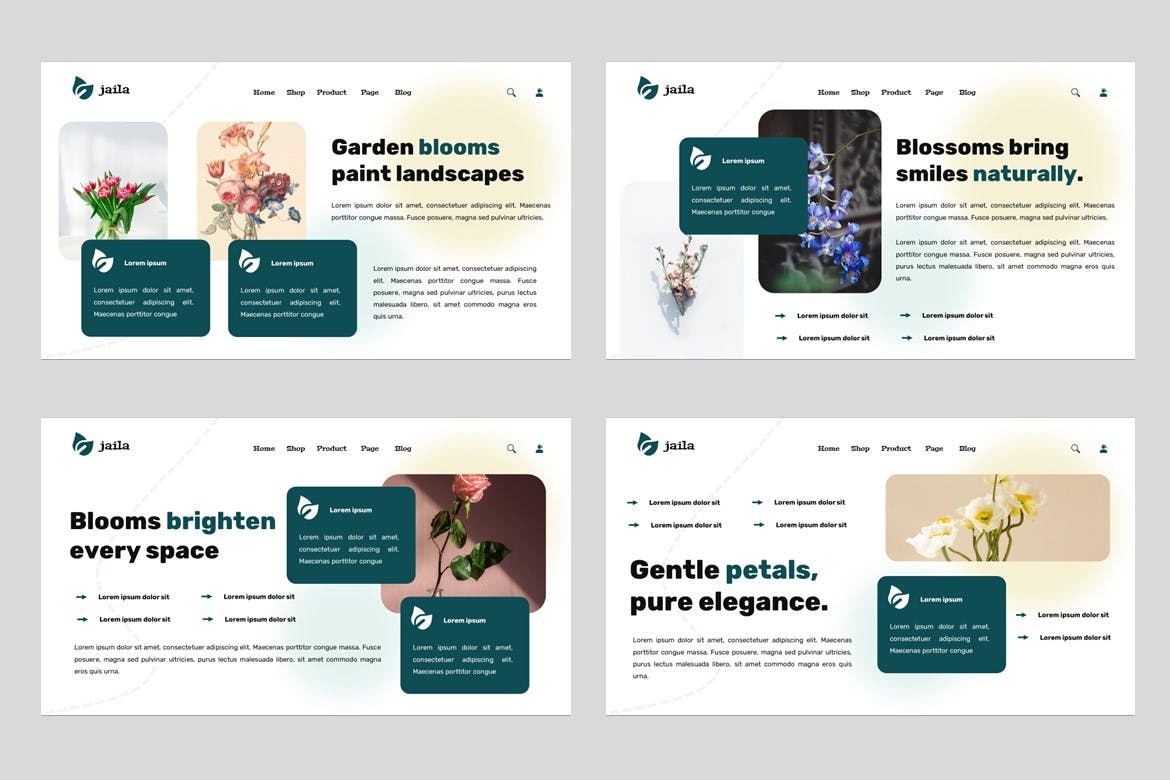 花店和花园 PPT模版 (PPT,PPTX)