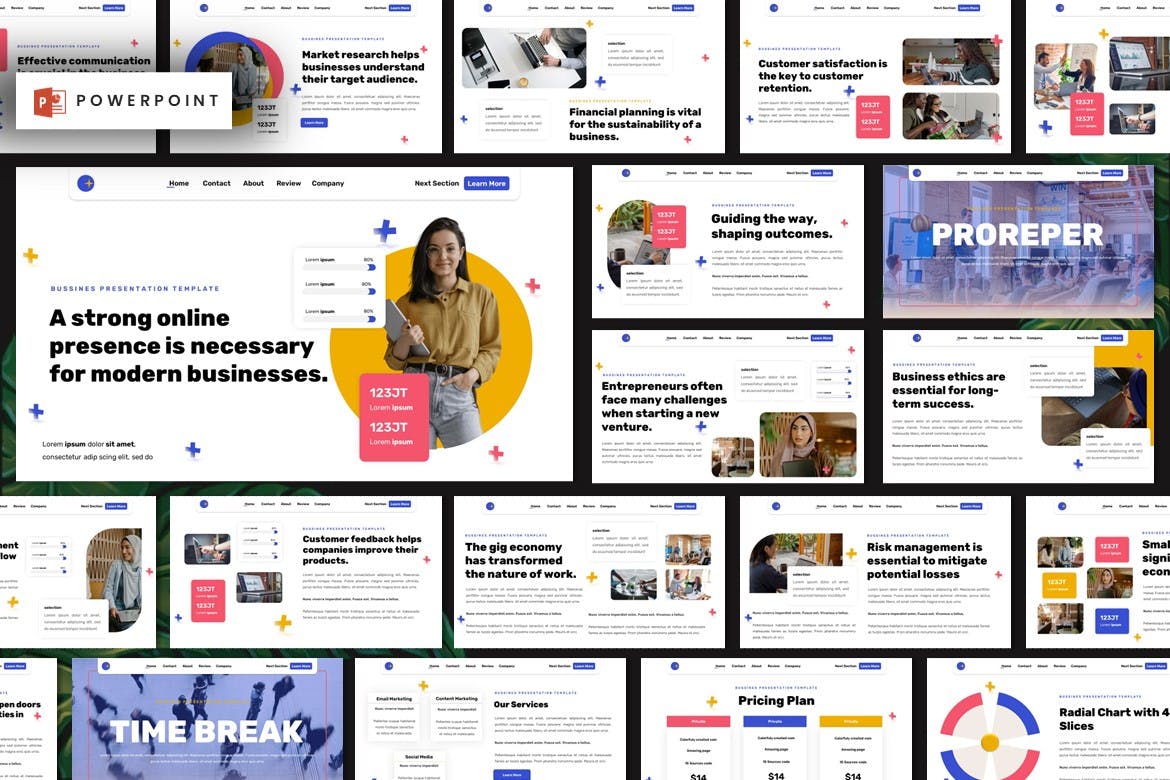 商业计划PPT模版 (PPT,PPTX)