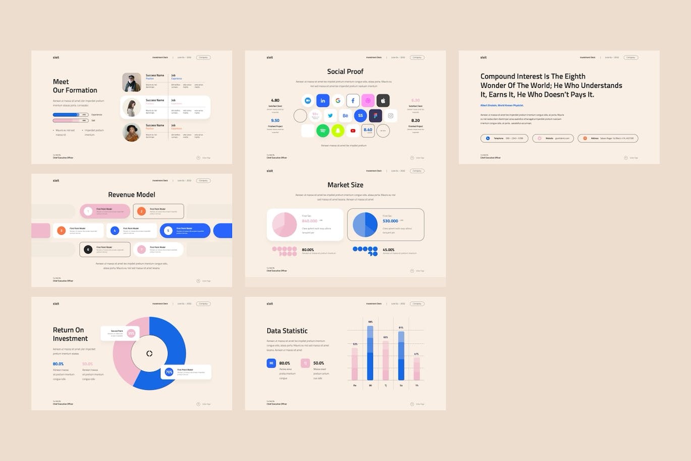 商业计划投资者推介材料 PPT模版 (PPTX)