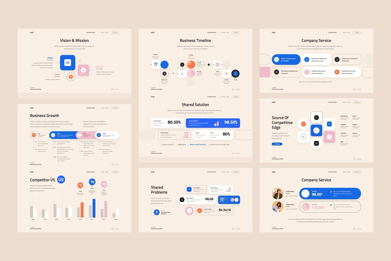 商业计划投资者推介材料 PPT模版 (PPTX)
