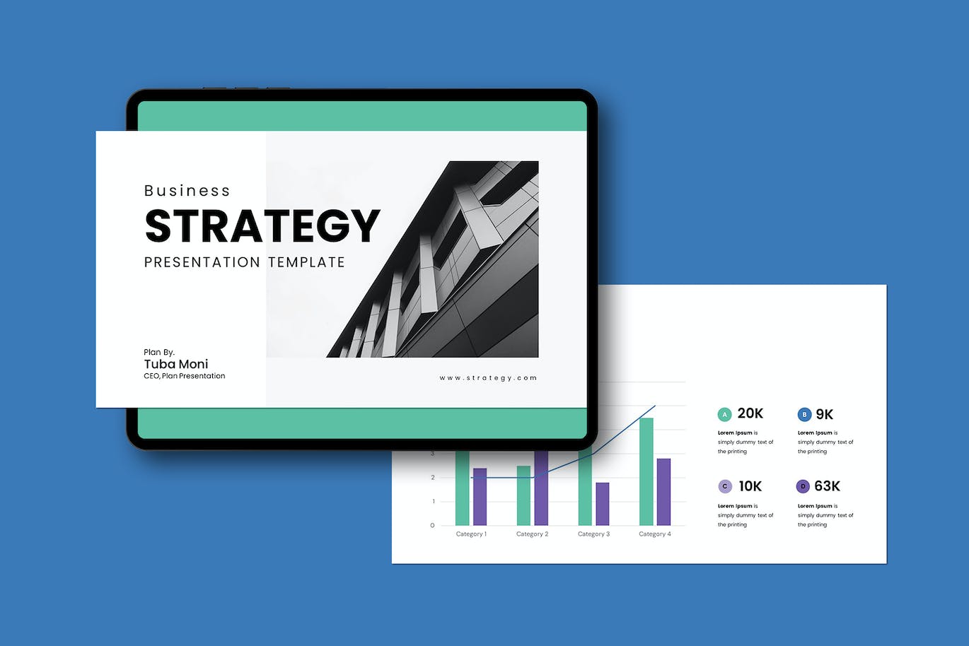 商业策略 PPT模版 (PPTX)