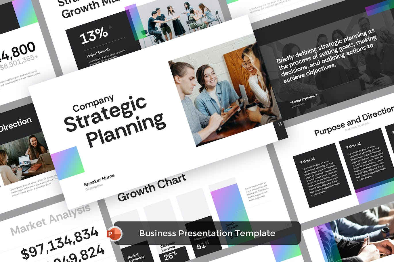 规划战略展示PPT模版 (PPTX)