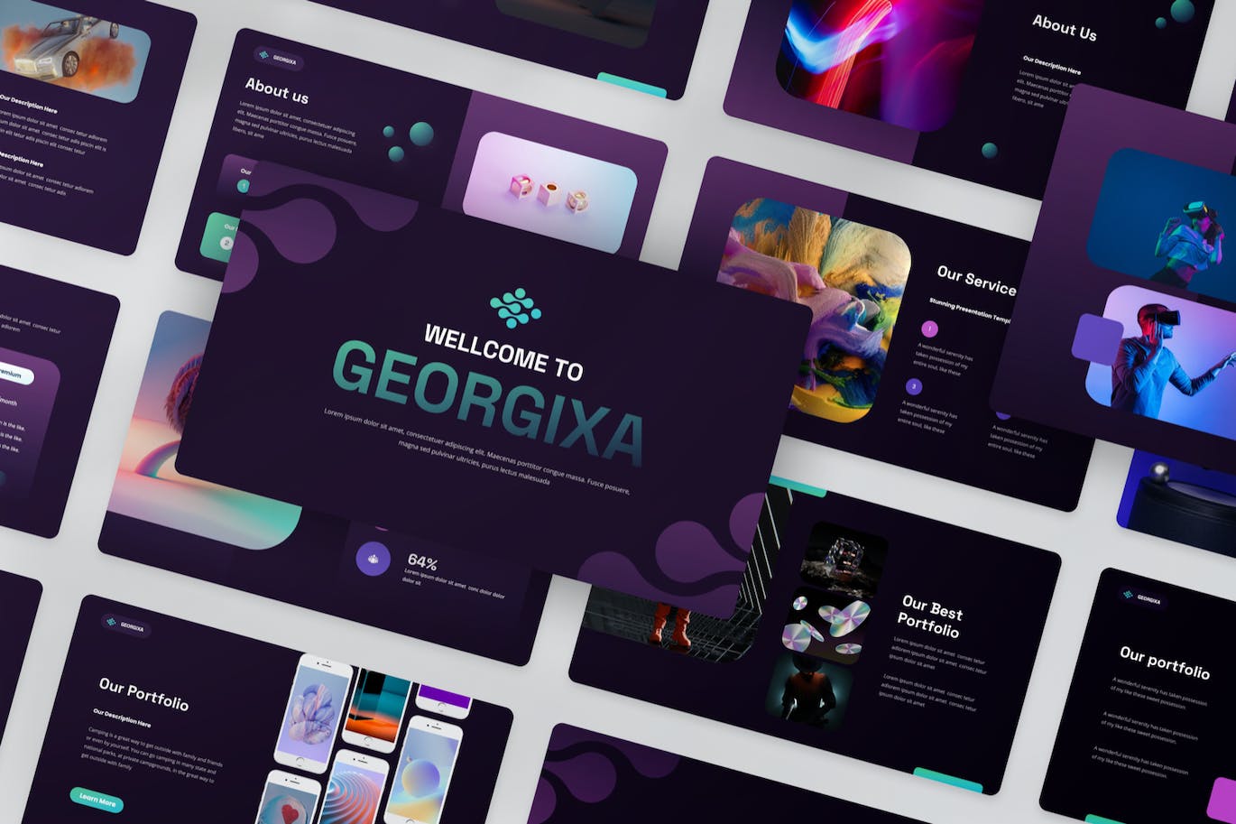 人工智能技术介绍  PPT模版 (PPTX)