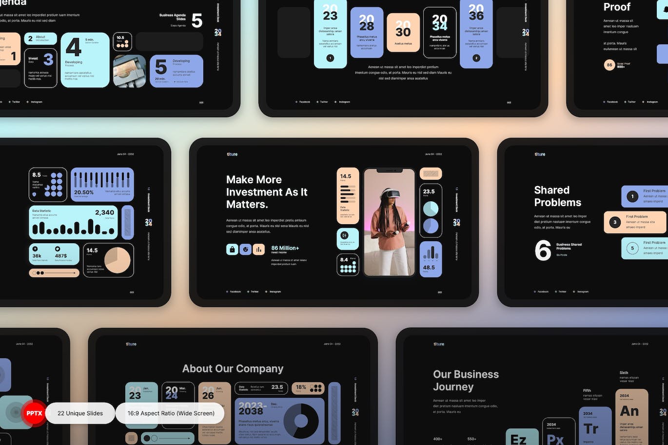 创意多用途商业演示PPT模版 (PPTX)