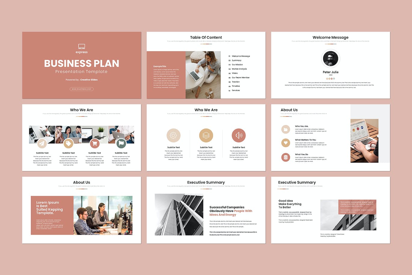 商业计划PPT模版 (PPTX)