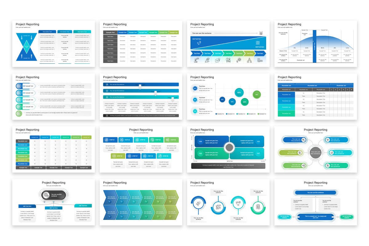 项目报告  PPT模版 (PPTX)