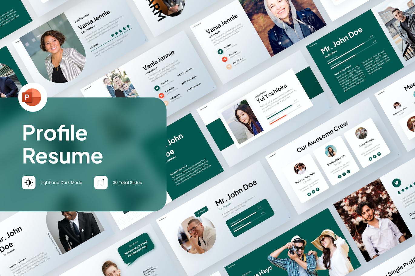 个人简历 PPT模版 (PPTX)