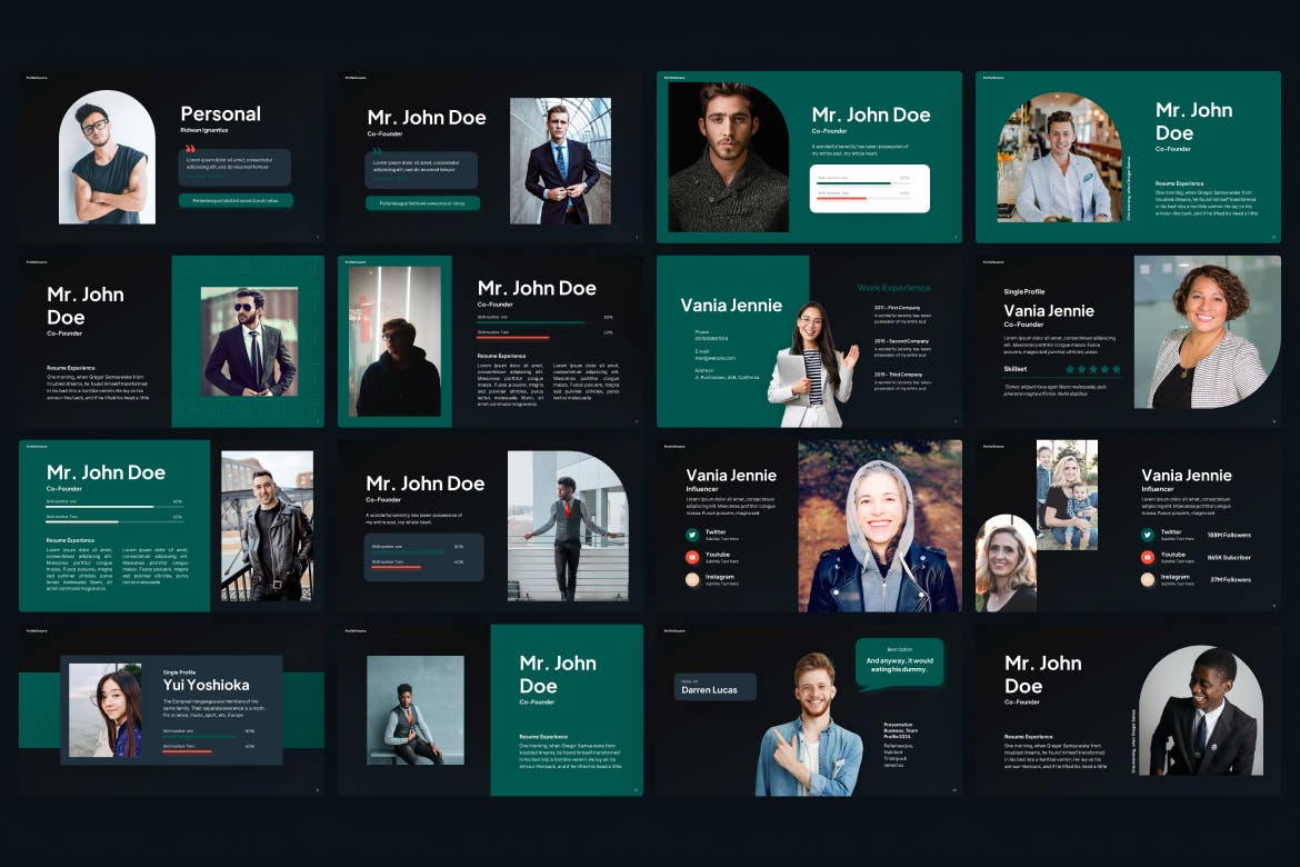 个人简历 PPT模版 (PPTX)