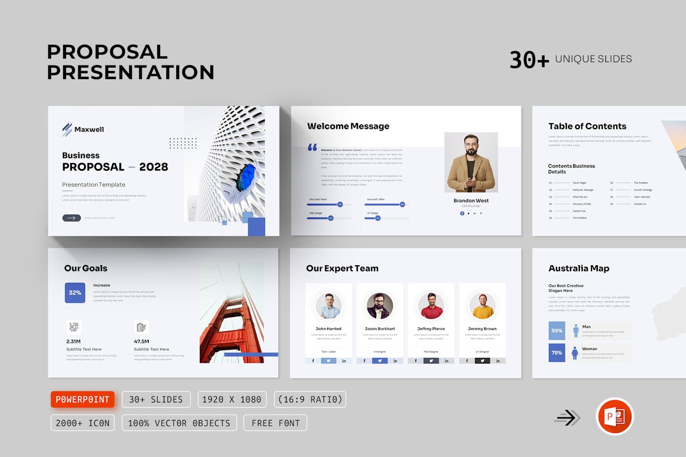 商业提案 PPT模版 (PPTX)