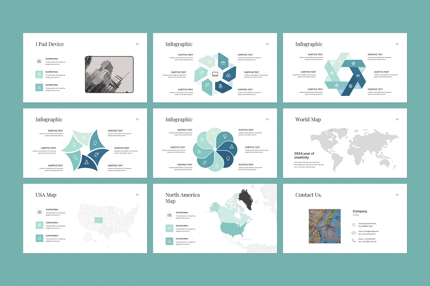 作品展示PPT模版 (PPTX)