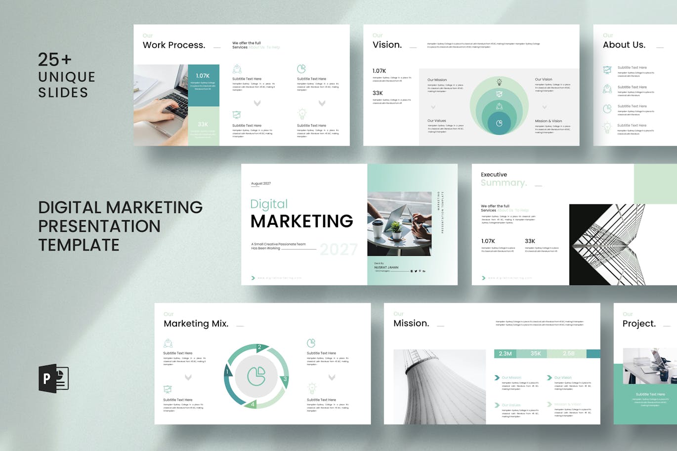 数字营销演示模板PPT模版 (PPTX)