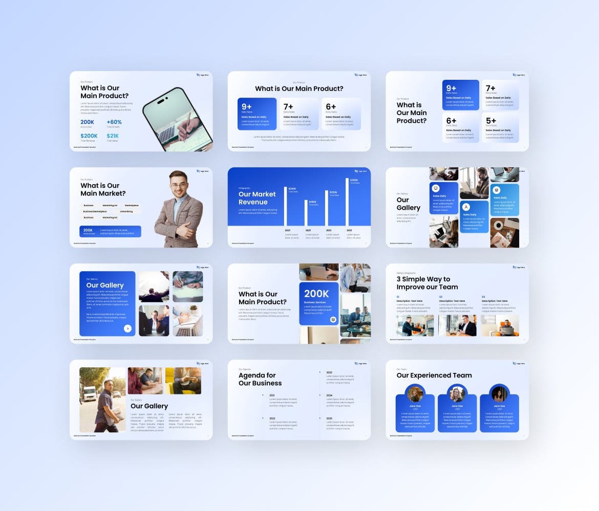 企业商务项目介绍 PPT模版 (PPTX)
