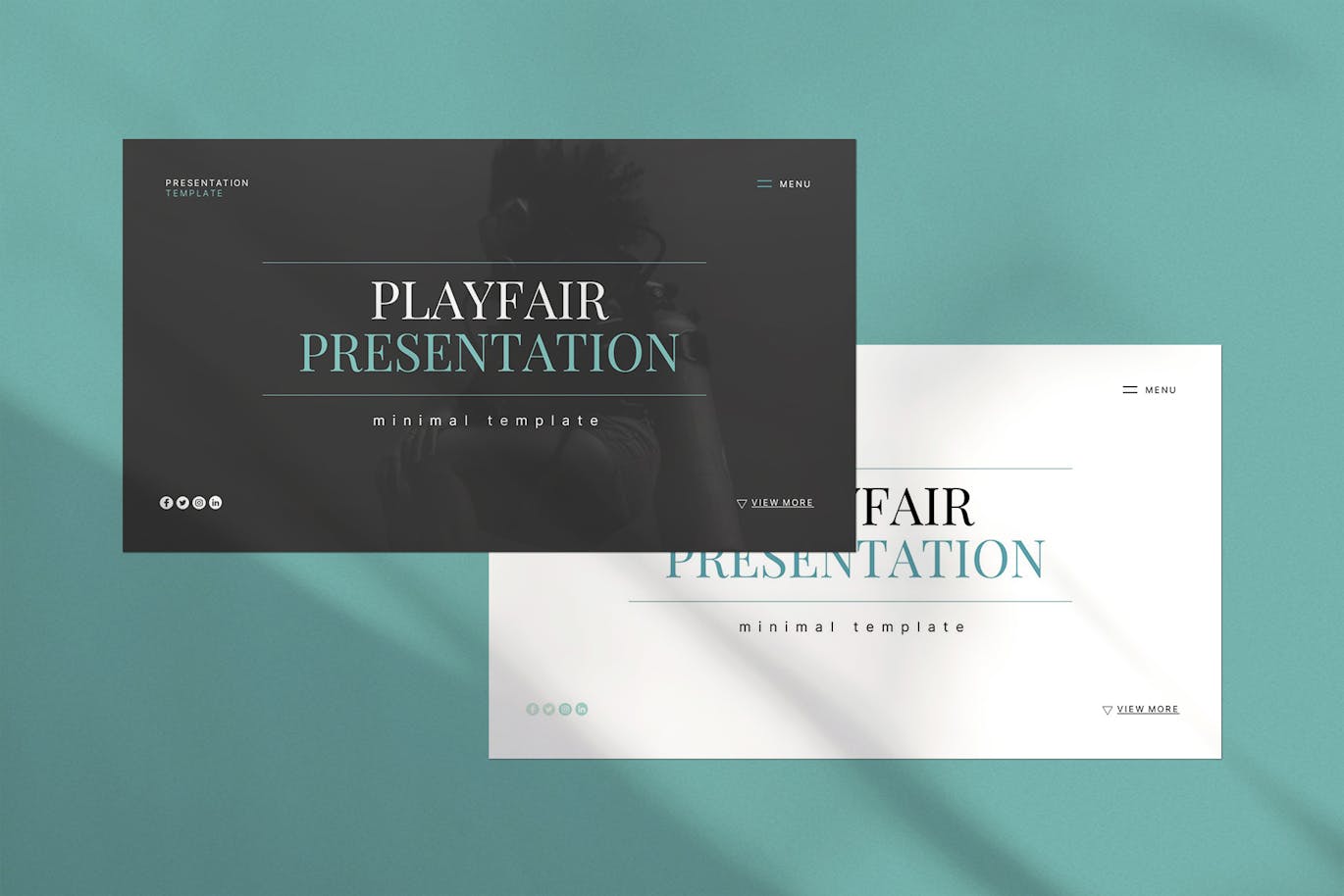 作品展示PPT模版 (PPTX)